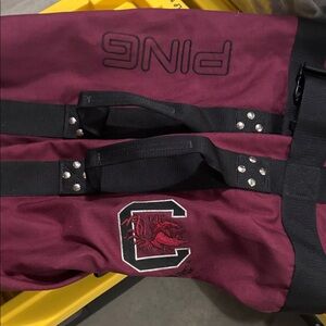 Ping Burgundy Golf Bag with Embroidered South Carolina Gamecocks Emblem